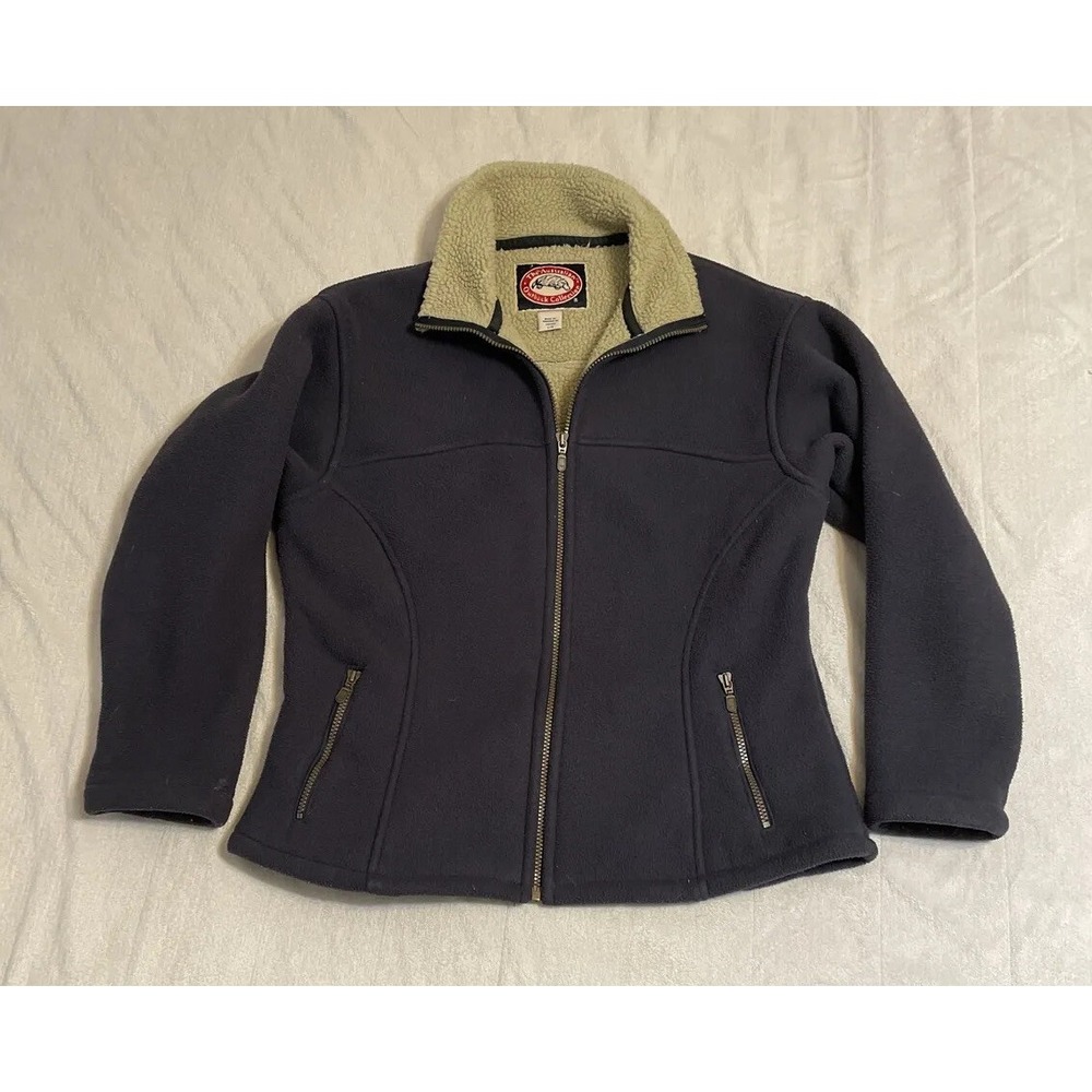 Australian Outback Fleece Jacket Women's Large Brown Full Zip Coat